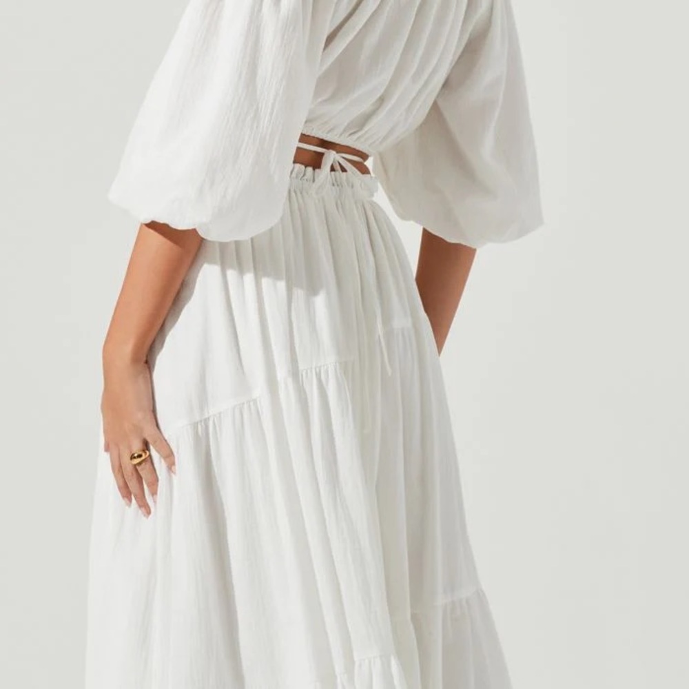 ASTR THE LABEL | BALBOA Maxi Skirt | White - Picture 7 of 7